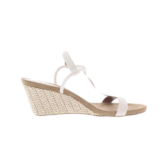 STYLE & COMPANY Womens Beige Mulan Toe Wedge Slip On Slingback Sandal 10.5 M - Picture 2 of 3